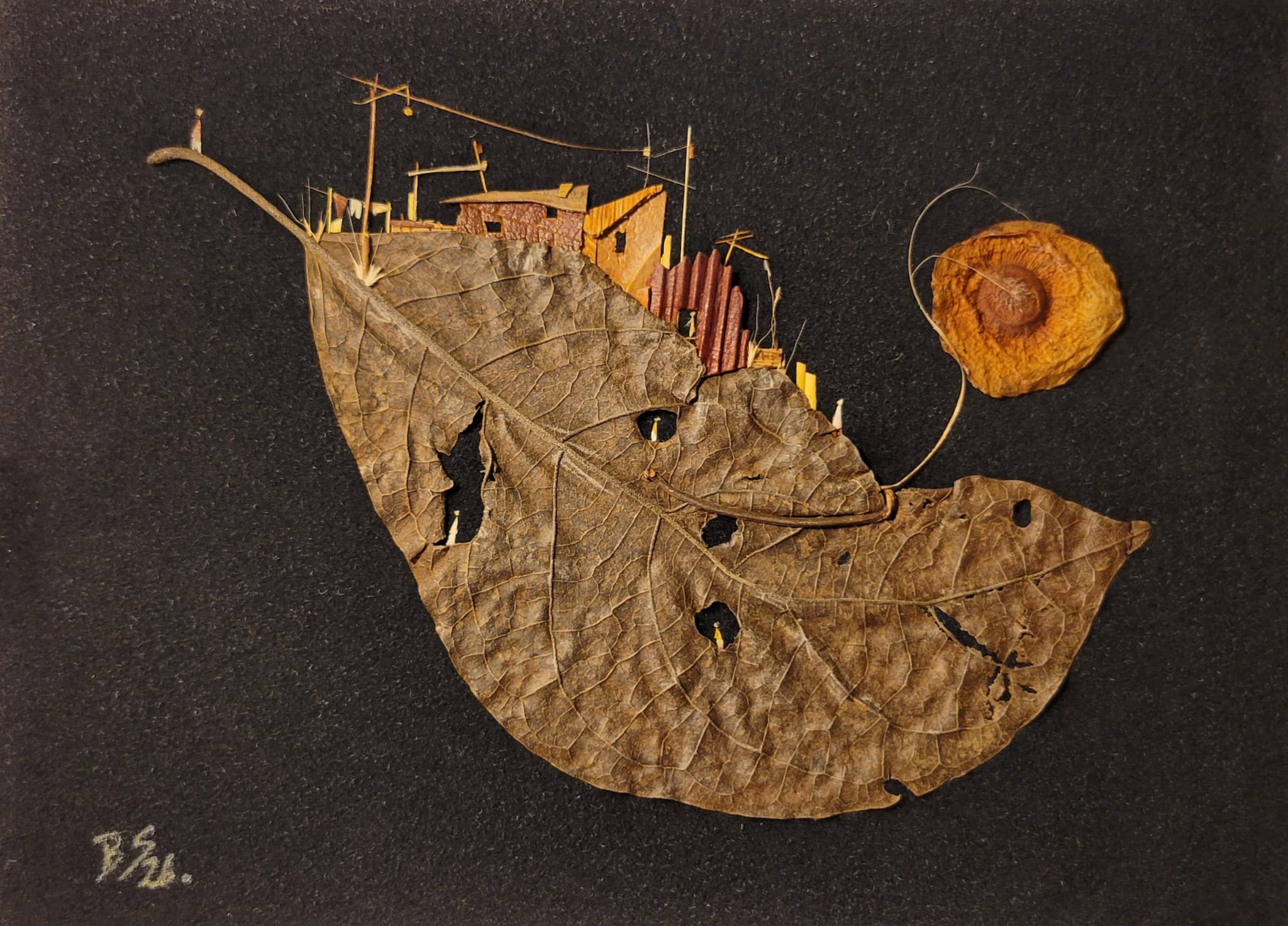 Une rose heureuse sur un oiseau